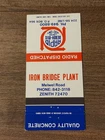Vtg. Rapid Ready Mix Concrete, Iron Bridge Plant, Soo-Ont. Matchcover (Q13)
