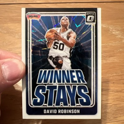 2024-25 Panini Donruss Optic Winner Stays David Robinson White Velocity Prizm/59