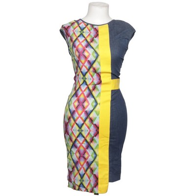 Alessandro Dell'Acqua, Kleid, Größe: 38, Blau/Gelb/Mehrfarbig #cqW