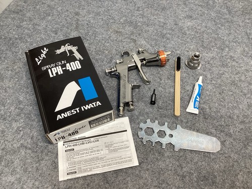 Anest Iwata LPH400-134LVX Light HVLP Spray Gun – 1.3mm Nozzle, LVX Cap –Open Box