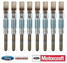 1983-1987 Ford F250 6.9L IDI Glow Plugs Set of 8 Motorcraft ZD-28 MC3Z-12A342-D