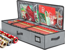 Premium Wrapping Paper Storage Container - Durable 600D Tear-Proof, Fits 27 Roll