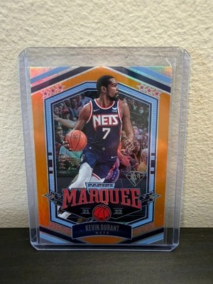 Kevin Durant 2021-22 Panini Chronicles Marquee 75th Anniversary /75 #360 BK Nets