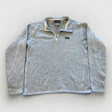 Patagonia Better Sweater Jacket Womens L 1/4 Zip Fleece Gray 25615 Gorpcore