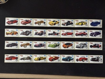 K-Artel Turbo RACING Chewing Bubble Gum uncut factory sheets (4 x 7 Stickers)