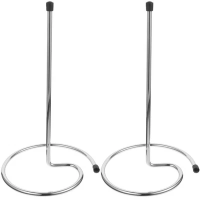 2 Pcs Wein Dekanter Flaschen Trockengestell Weinkaraffe Weinflaschenständer - Bild 1 von 4