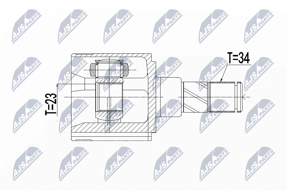 N.T.Y. NPW-BM-124.NTY Joint Kit, drive shaft for MINI
