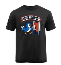 Vote Early Patriotic Bird Worm Voting Booth Election T-Shirt