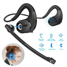 Mpow Bluetooth 5.3 Open Ear Headset: Connect Two Devices Enjoy Seamless Calls