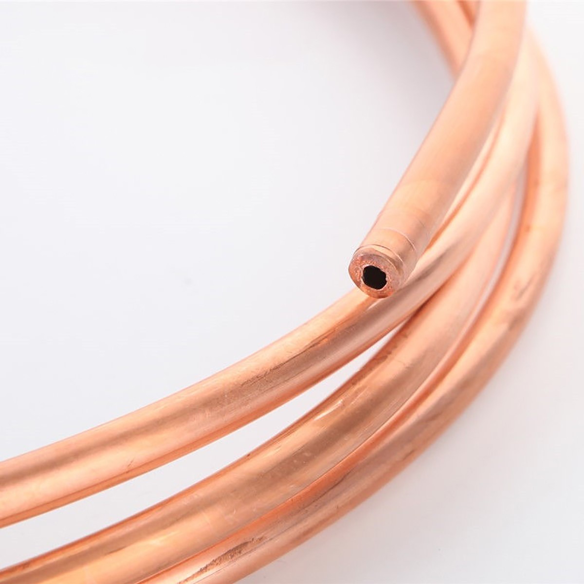 Produktbild von Kupferrohr T2 – 2 M, 6 Mm Außen-Ø, 4 Mm Innen-Ø, 1 Mm Wandstärke – Weich, Vielseitig Verarbeitbar