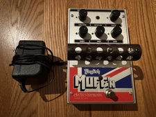 Electro-Harmonix EHX English Muff'n Fuzz Effect Pedal Tube Distortion w/ Adapter