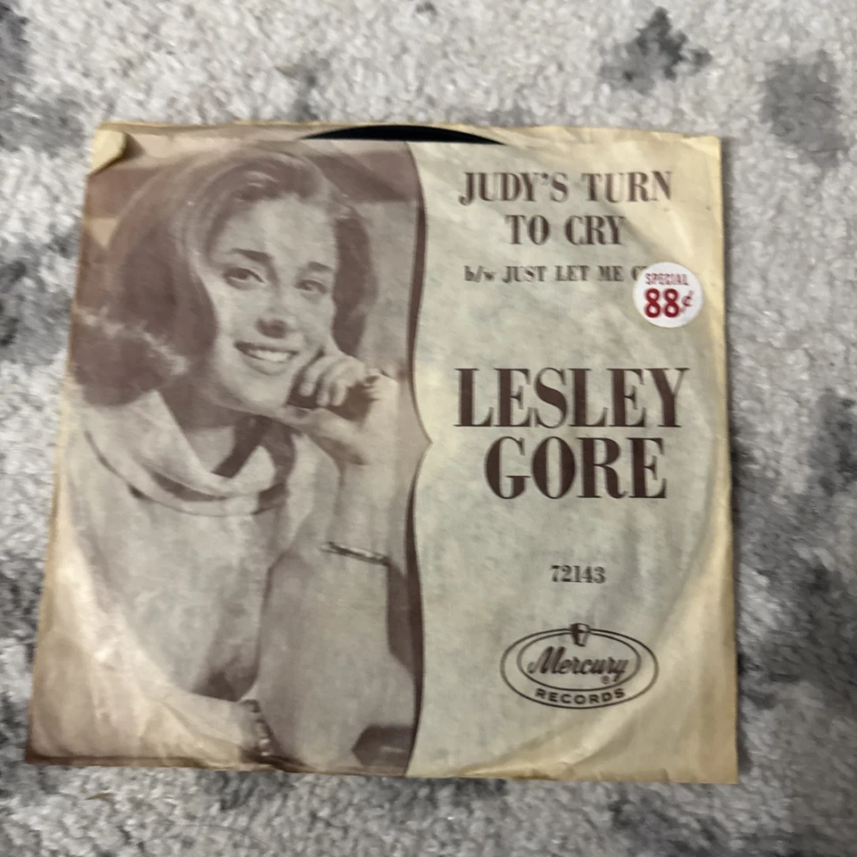 Lesley Gore JUDY'S TURN TO CRY (ROCK 45/PS) #72143 PLAYS VG++ NO NOISE! Foto 2 de 4