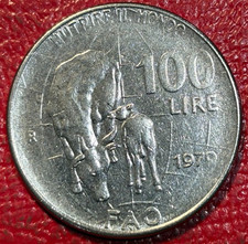HIGH GRADE UNC 1979 R ITALY COMMEMORATIVE 100 LIRE COIN-FEB545