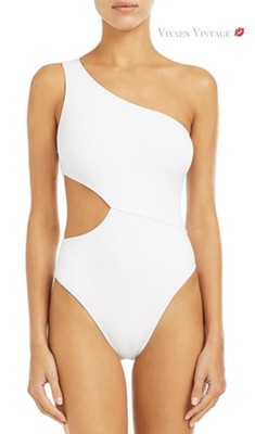 ELIZABETH HURLEY BEACH 'MEENA ONE PIECE' SWIMSUIT IN BLACK MSRP $193