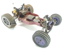 Vintage Dirty Team Associated RC10 1/10 2wd Stadium Truck Metal Pan Chassis RC R