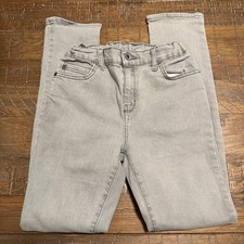 The Children's Place Boys Light Grey Stretch Skinny Jeans Size 12 Stains on legs