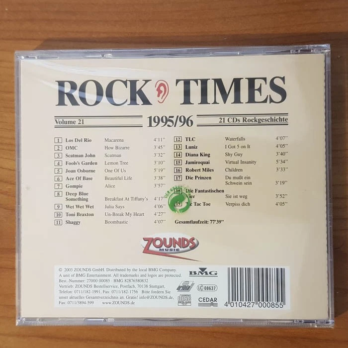 VARIOUS Audio Rock Times Vol. 21 1995/69 NEU SEALED (CD) - Bild 2 von 2