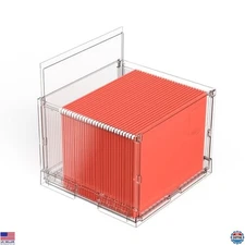 UMAIL Portable Hanging File Organizer Box - Stylish Letter-Size Storage Bin
