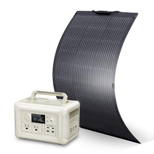 ALLPOWERS 600W Portable Solar Generator RV With 100W Solar Panel Charger Camping