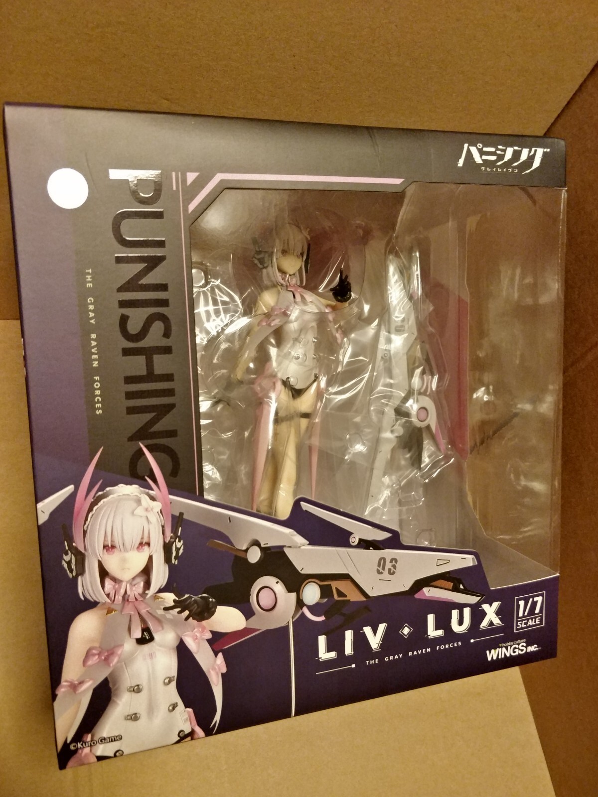 OFFICIAL PUNISHING: GRAY RAVEN LIV LUX STREAMER VER. 1/7 FIGURE (WINGS) SEALED