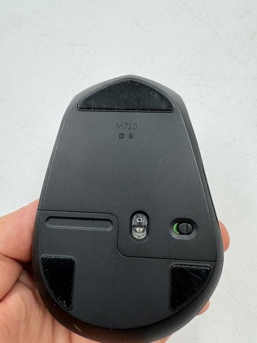 Logitech M720 Triathlon Multi-Device Wireless Mouse w/ USB Dongle - Black - Picture 3 of 4