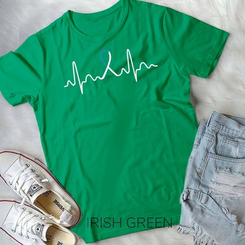 Heartbeat - Maglietta Cancro Cervicale Regalo Unisex Maglietta Gioventù - Foto 3 di 11