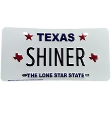 Shiner Beer Embossed Texas License Plate Lone Star State 2023 Brewery Sign tx