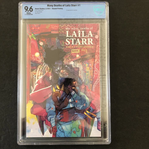 The Many Deaths of Laila Starr #1 (2021) 2nd print CBCS 9.6 BOOM (Not CGC)