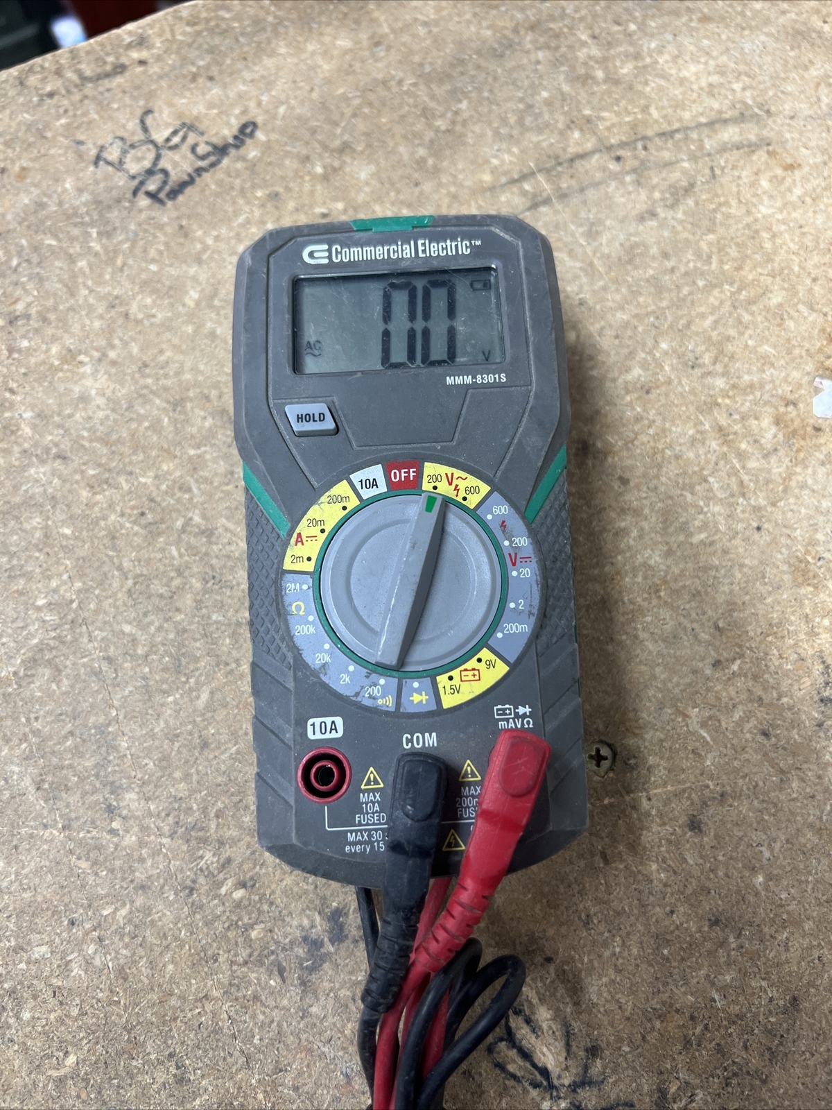 Commercial Electric MMM8301S Digital ManualRanging Multimeter (e141