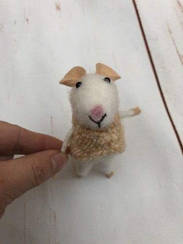 NEW Newborn Friend, Prop Friend, Felted Mouse, Reindeer Photography Photo Prop - Picture 4 of 14