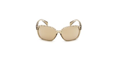 Adidas SP0013 45G Light Brown Plastic Mirrored Sunglasses Frame 62-13-125 SP0013