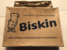 Biskin * alte Werbe Schachtel * Pappe 