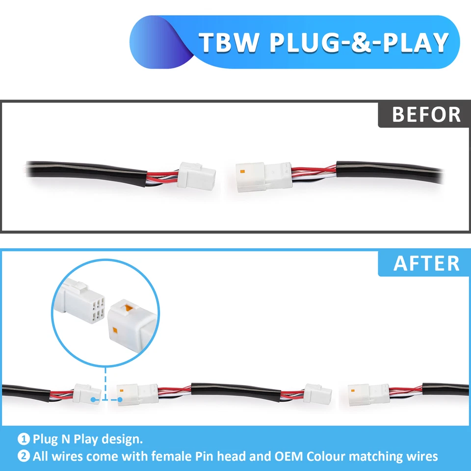 Cable embrague freno manillar 12"-14" extensiones TBW para Harley Street Bob ABS Foto 4 de 4