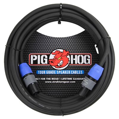 Pig Hog Tour Grade Speaker Cable, 5ft (14 gauge wire), Neutrik Speakon to