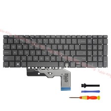 US Gray Backlit Keyboard for HP Envy 17-CG