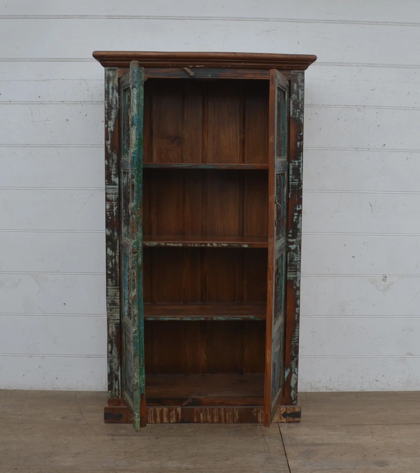 Armario de madera de teca recuperada Foto 3 de 4