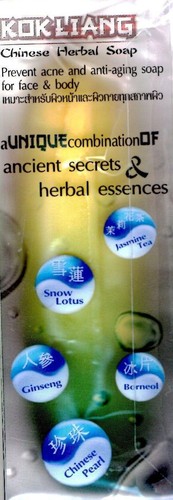 KokLiang Skin Face Acne Snow Lotus Ginseng Jasmine Tea Herbal soap 90 g x 1 pcs - Picture 9 of 12