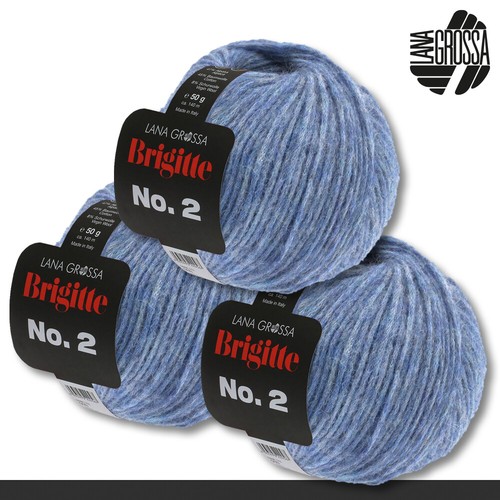 Lana Grossa 3 x 50 g Brigitte No. 2 Netzgarn Wolle Alpaka Baumwolle 51 Farben - Bild 50 von 103