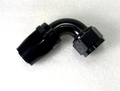 ColorFittings Black 16AN / 90 Degree Female Aluminum Hose End Fitting