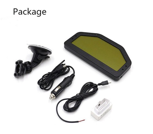 Car Race Dash Digital LCD Display Gauge Meter Dashboard Bluetooth OBD2 Unit Kit - Picture 5 of 12