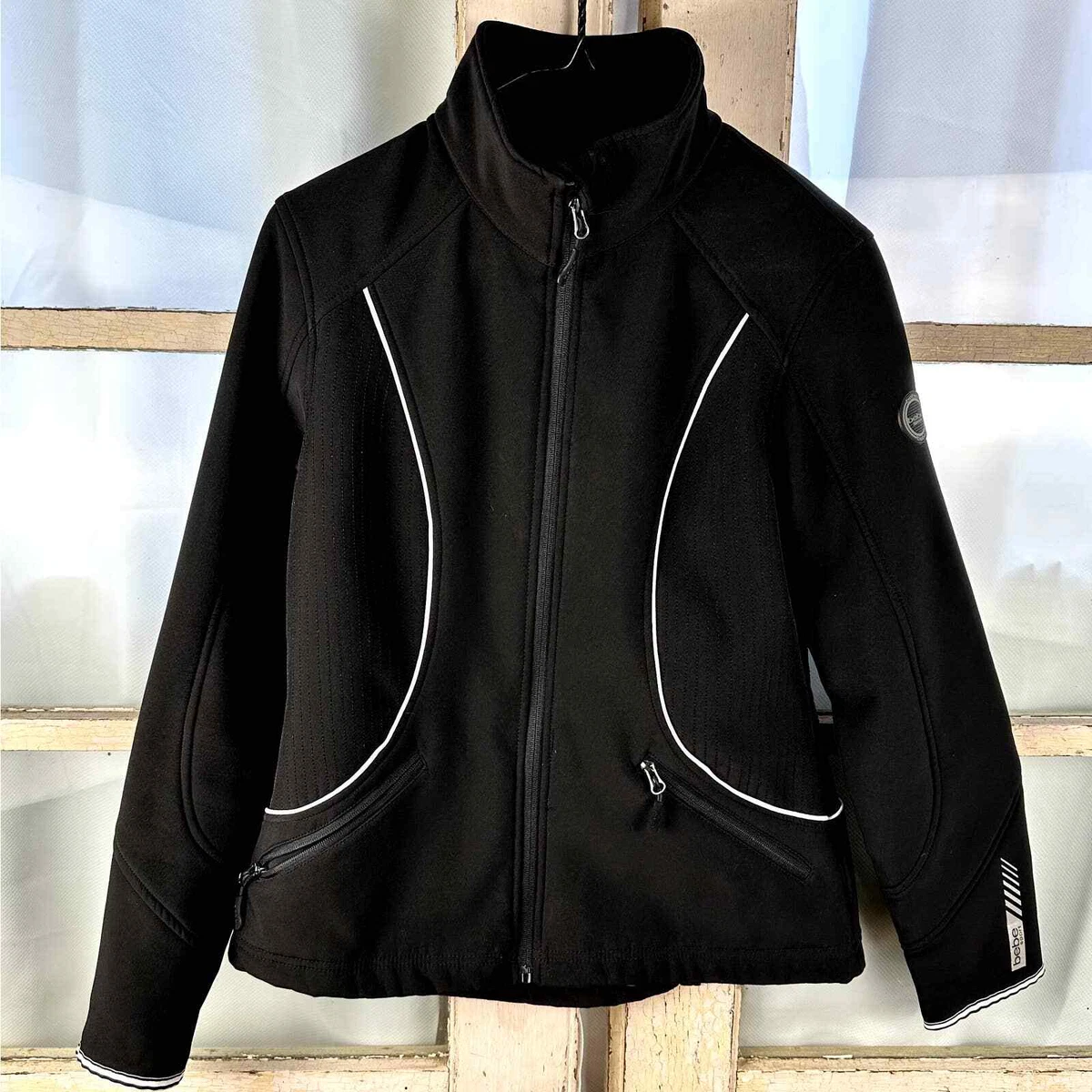 Bebe sport jacket black sale