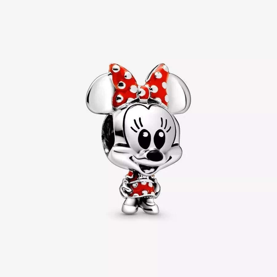 Minnie✌︎('ω'✌︎ )出品 Pandora Disney Minnie Mouse Dotted Dress & Bow Charm