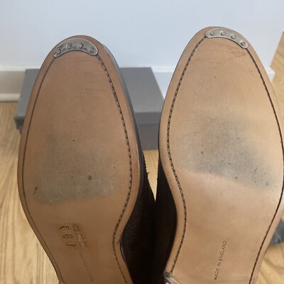 Thom Browne Brown Wingtip Grain Leather Dress Shoes Oxfords Sz 12.5 Thom Browne Brown Wingtip Grain Leather Dress Shoes Oxfords  main image 3