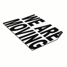 Car Magnet Set of 2 We Are Moving Black Car Advertising Industrial Sign