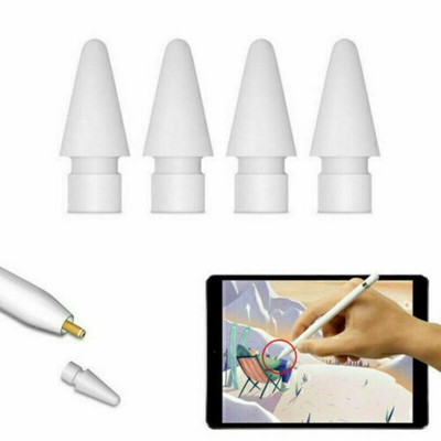 4X Stylus Tips Ersatzspitzen für Apple iPad Pencil 1 und 2 Weiß DE