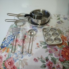 9 Piece Metal Playschool pan and utility Set