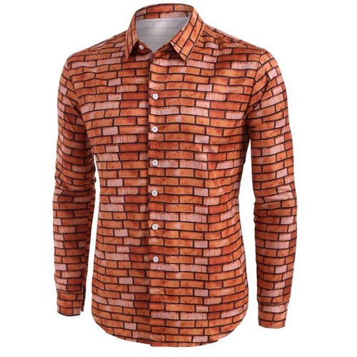 Camicetta elegante uomo manica lunga lusso formale slim fit blusa elegante - Foto 15 di 22