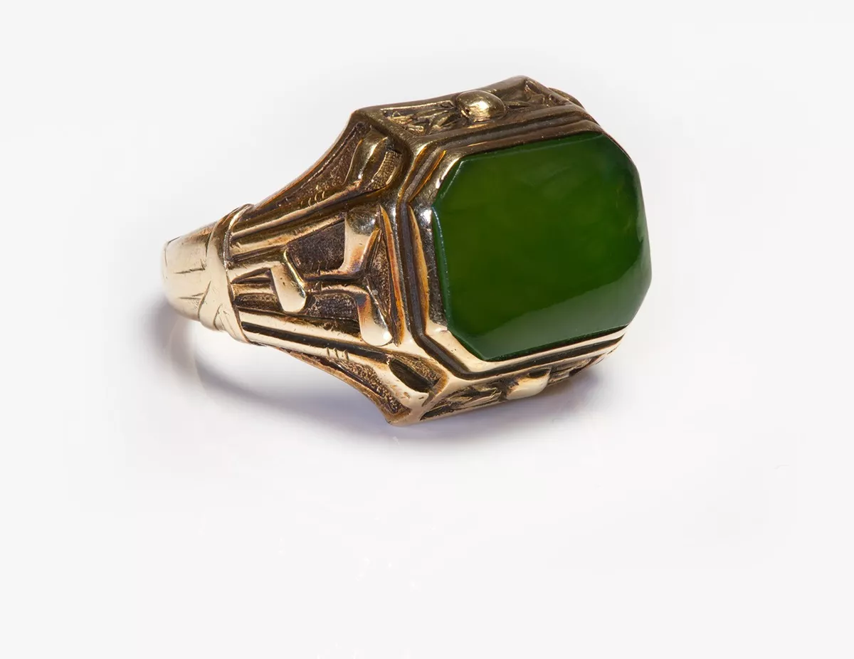 Antique mens jade rings sale