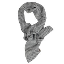Timberland Women's Waffle Stitch Gray Scarf A1EFG