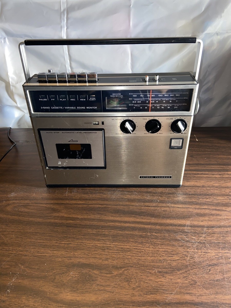 ラジオ・コンポ National TV/RADIO/CASSETTE RECORDER Quasar GX-3614 FM-AM-FM Stereo Radio Cassette Recorder